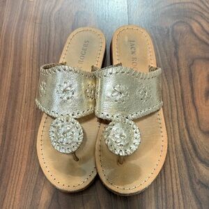 Jack Rogers Metallic Gold Women's Sandals